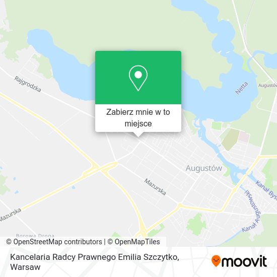 Mapa Kancelaria Radcy Prawnego Emilia Szczytko