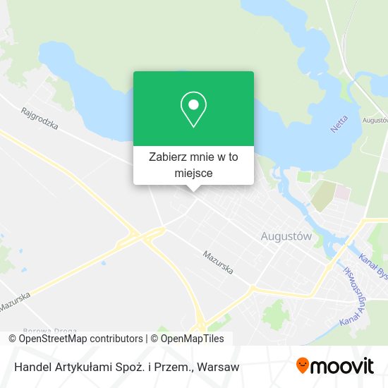 Mapa Handel Artykułami Spoż. i Przem.