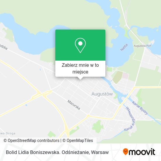 Mapa Bolid Lidia Boniszewska. Odśnieżanie