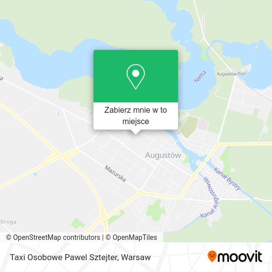 Mapa Taxi Osobowe Pawel Sztejter