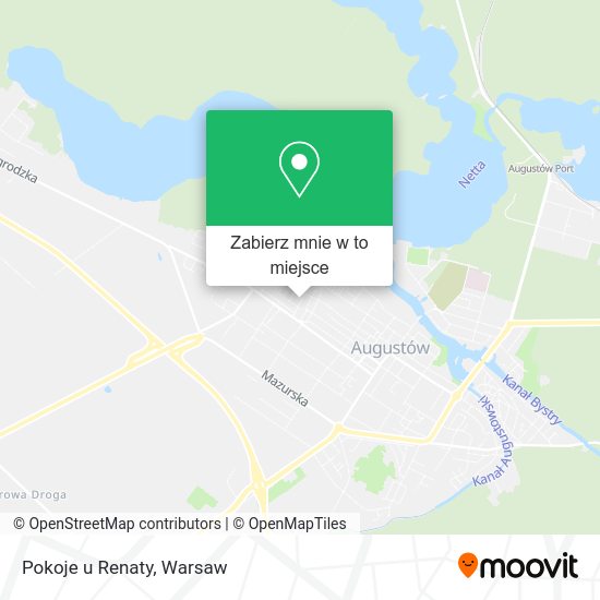 Mapa Pokoje u Renaty