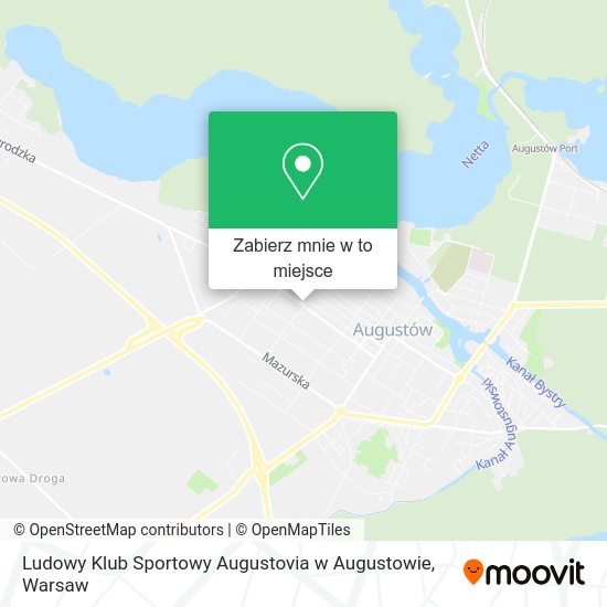 Mapa Ludowy Klub Sportowy Augustovia w Augustowie