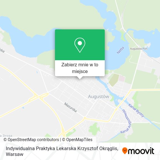 Mapa Indywidualna Praktyka Lekarska Krzysztof Okrąglis