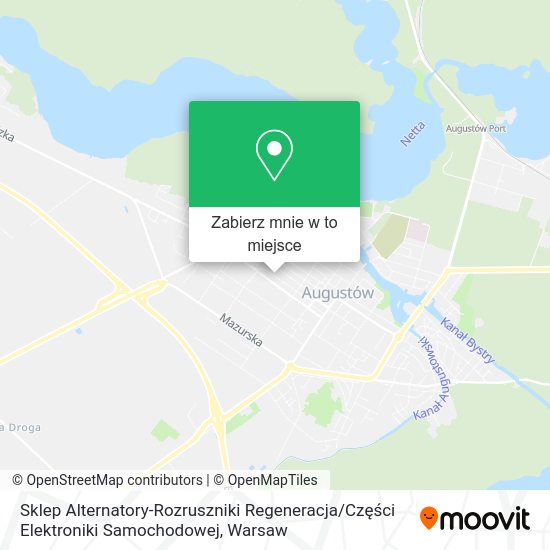 Mapa Sklep Alternatory-Rozruszniki Regeneracja / Części Elektroniki Samochodowej