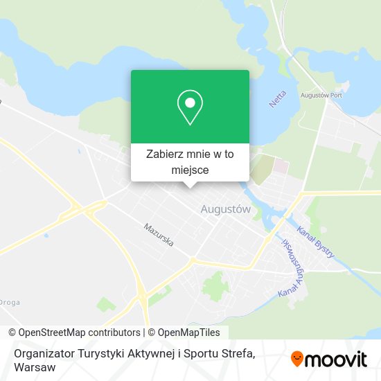 Mapa Organizator Turystyki Aktywnej i Sportu Strefa