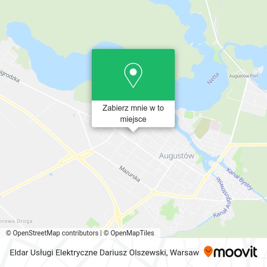 Mapa Eldar Usługi Elektryczne Dariusz Olszewski