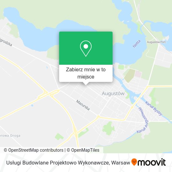 Mapa Usługi Budowlane Projektowo Wykonawcze