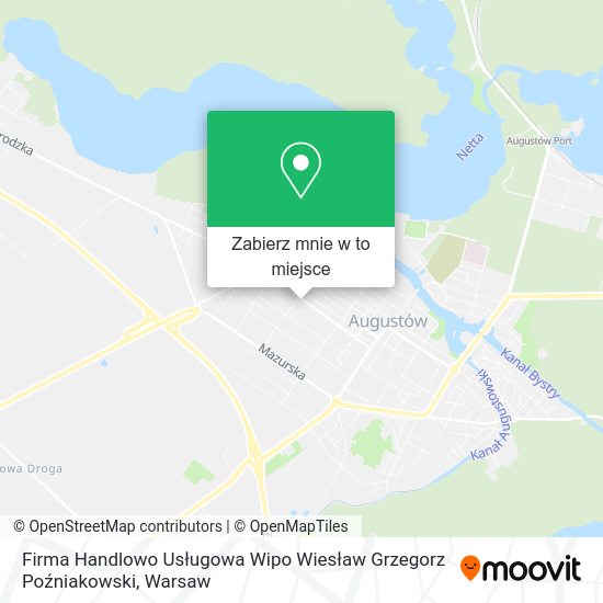 Mapa Firma Handlowo Usługowa Wipo Wiesław Grzegorz Poźniakowski