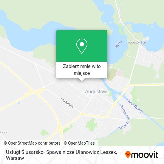 Mapa Usługi Ślusarsko- Spawalnicze Ułanowicz Leszek