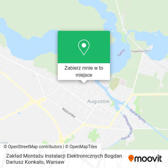 Mapa Zakład Montażu Instalacji Elektronicznych Bogdan Dariusz Konkało