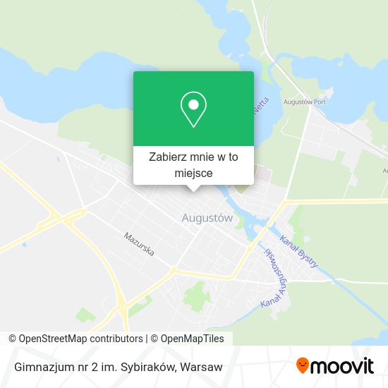 Mapa Gimnazjum nr 2 im. Sybiraków