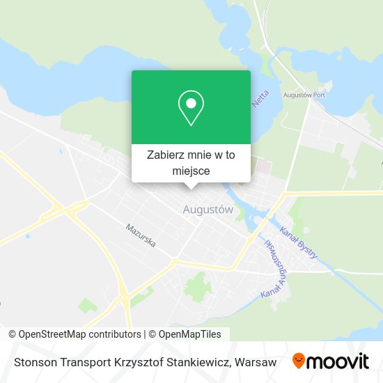 Mapa Stonson Transport Krzysztof Stankiewicz