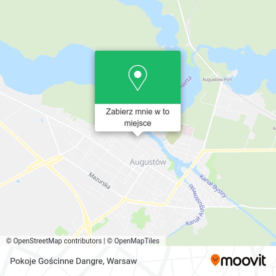 Mapa Pokoje Gościnne Dangre