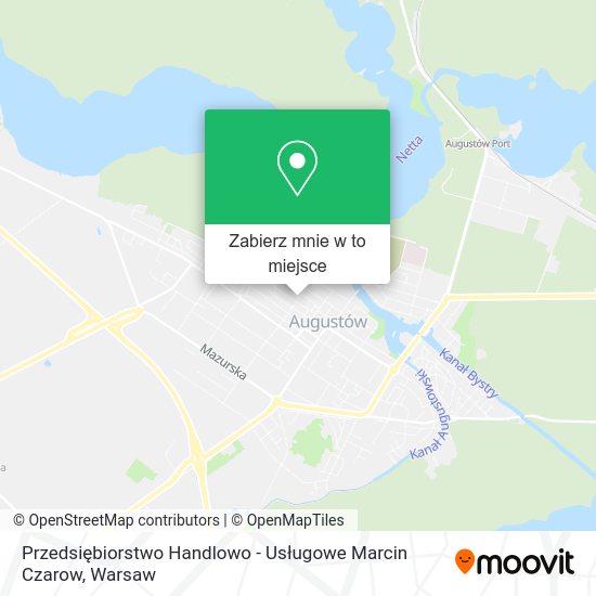 Mapa Przedsiębiorstwo Handlowo - Usługowe Marcin Czarow