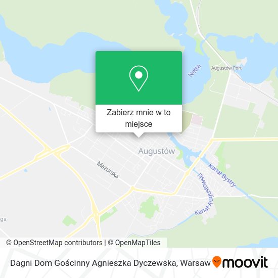 Mapa Dagni Dom Gościnny Agnieszka Dyczewska