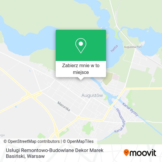 Mapa Usługi Remontowo-Budowlane Dekor Marek Basiński