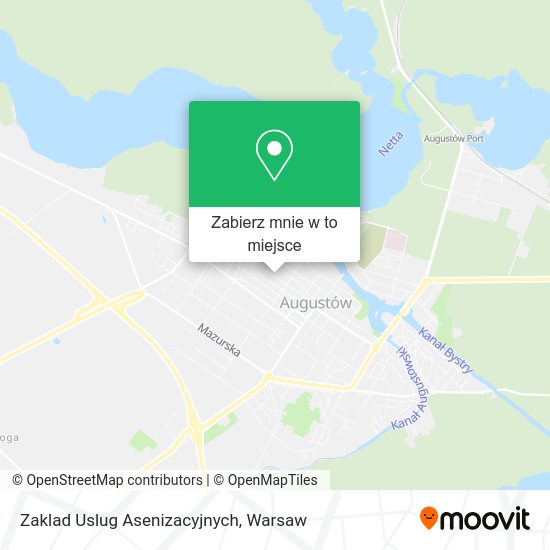 Mapa Zaklad Uslug Asenizacyjnych