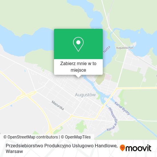 Mapa Przedsiebiorstwo Produkcyjno Uslugowo Handlowe