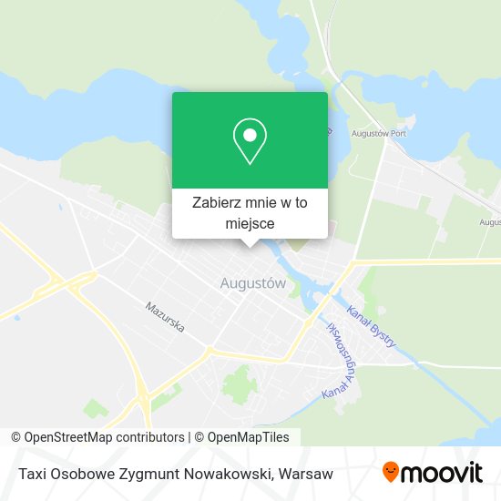 Mapa Taxi Osobowe Zygmunt Nowakowski