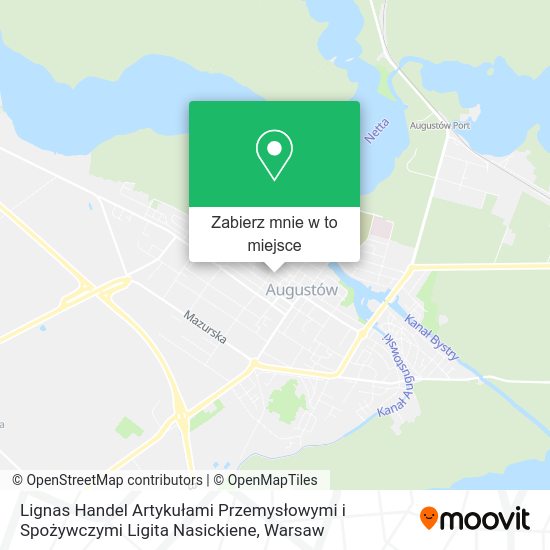 Mapa Lignas Handel Artykułami Przemysłowymi i Spożywczymi Ligita Nasickiene