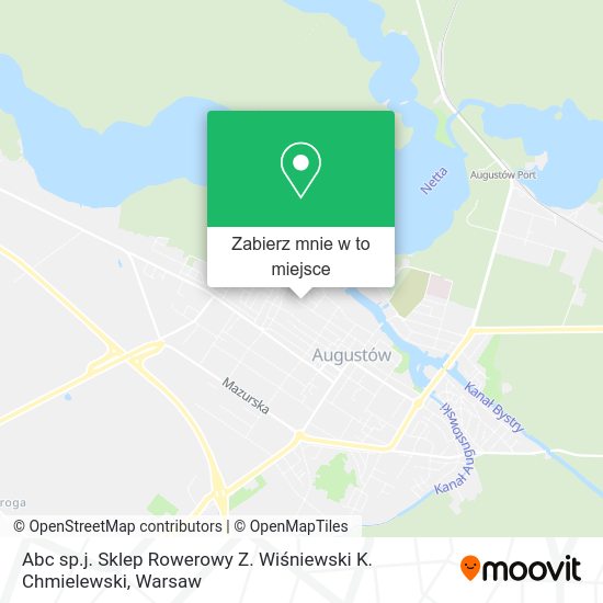 Mapa Abc sp.j. Sklep Rowerowy Z. Wiśniewski K. Chmielewski