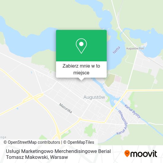 Mapa Usługi Marketingowo Merchendisingowe Berial Tomasz Makowski