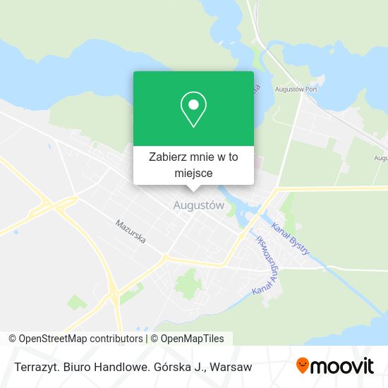 Mapa Terrazyt. Biuro Handlowe. Górska J.