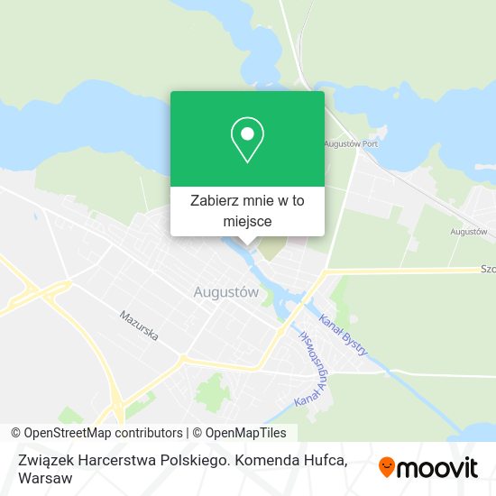 Mapa Związek Harcerstwa Polskiego. Komenda Hufca