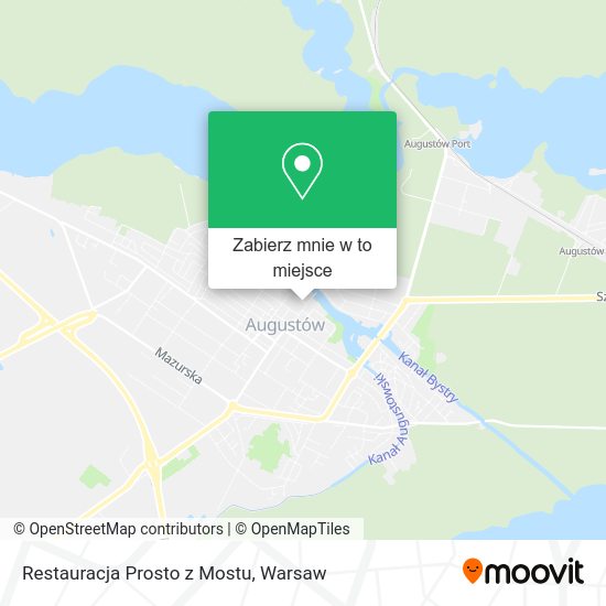 Mapa Restauracja Prosto z Mostu