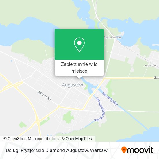 Mapa Usługi Fryzjerskie Diamond Augustów