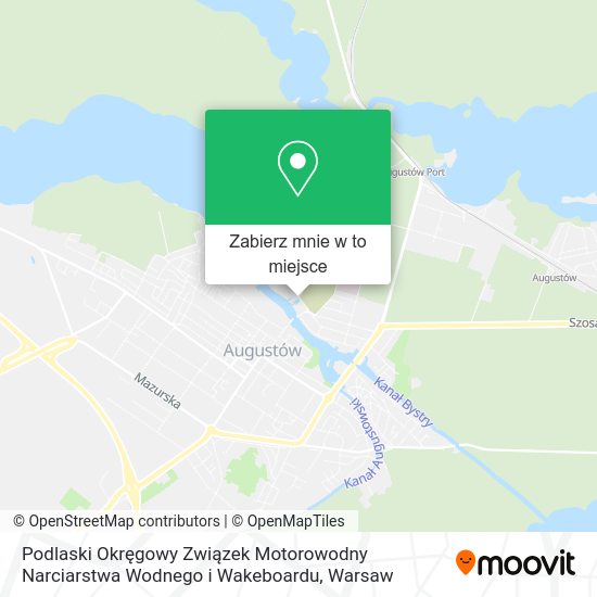 Mapa Podlaski Okręgowy Związek Motorowodny Narciarstwa Wodnego i Wakeboardu