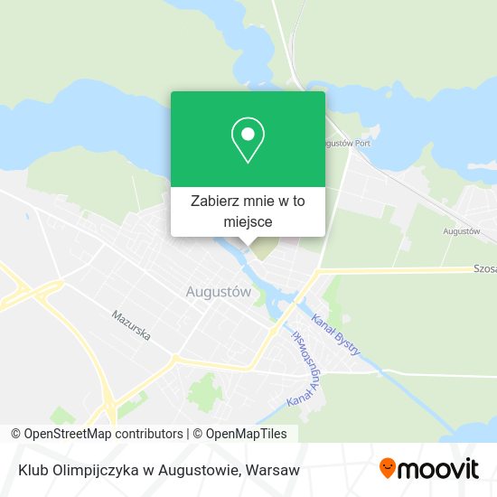 Mapa Klub Olimpijczyka w Augustowie