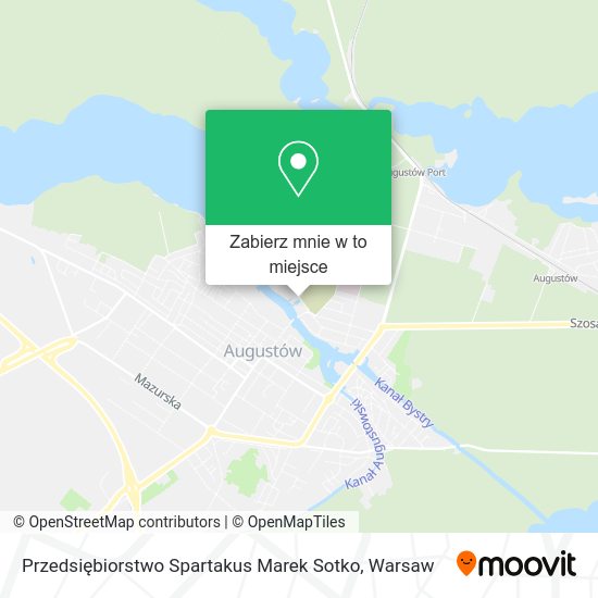 Mapa Przedsiębiorstwo Spartakus Marek Sotko