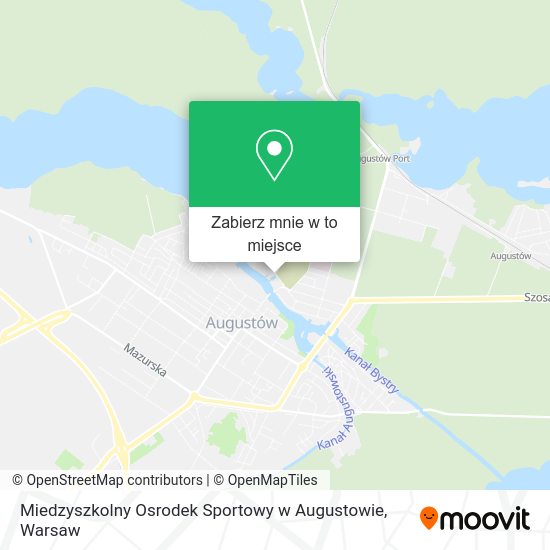 Mapa Miedzyszkolny Osrodek Sportowy w Augustowie