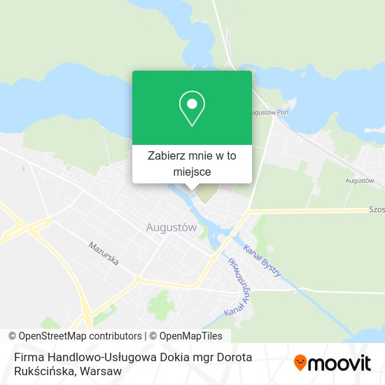 Mapa Firma Handlowo-Usługowa Dokia mgr Dorota Rukścińska