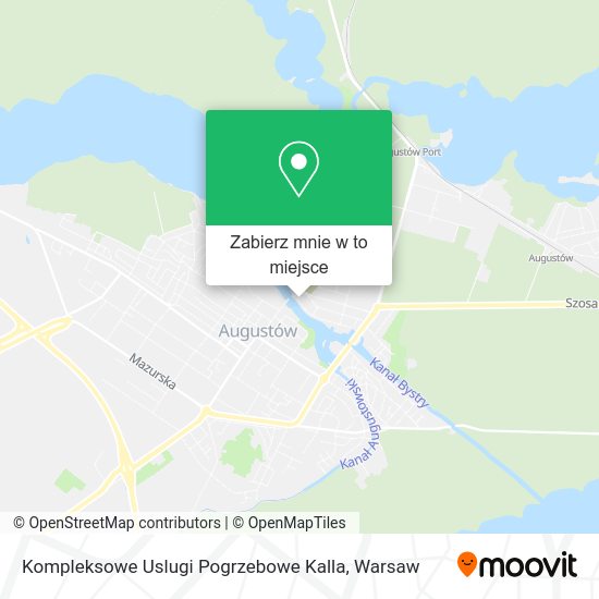 Mapa Kompleksowe Uslugi Pogrzebowe Kalla