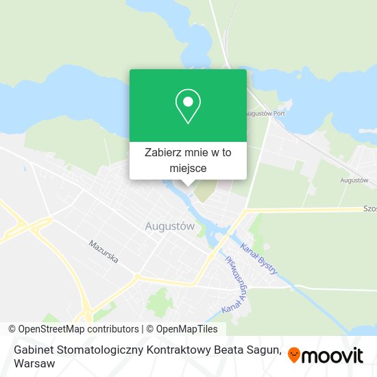 Mapa Gabinet Stomatologiczny Kontraktowy Beata Sagun