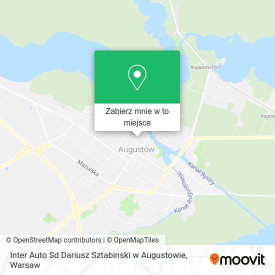 Mapa Inter Auto Sd Dariusz Sztabinski w Augustowie