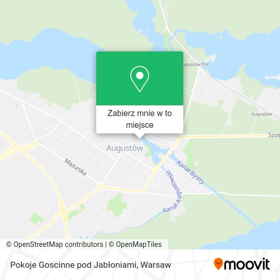 Mapa Pokoje Goscinne pod Jabłoniami