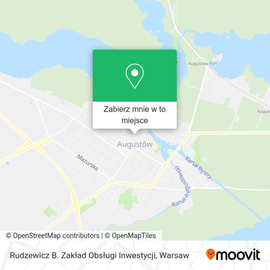 Mapa Rudzewicz B. Zakład Obsługi Inwestycji