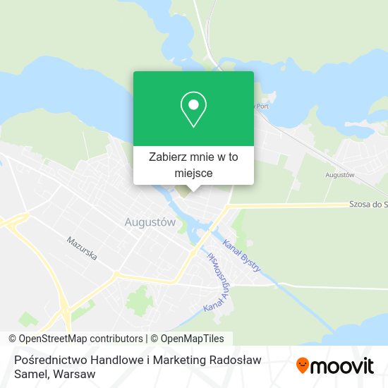 Mapa Pośrednictwo Handlowe i Marketing Radosław Samel