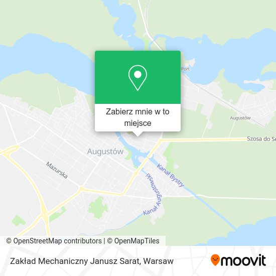 Mapa Zakład Mechaniczny Janusz Sarat