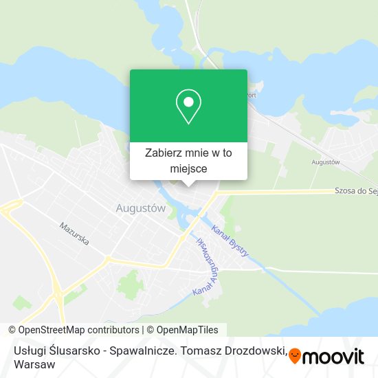 Mapa Usługi Ślusarsko - Spawalnicze. Tomasz Drozdowski