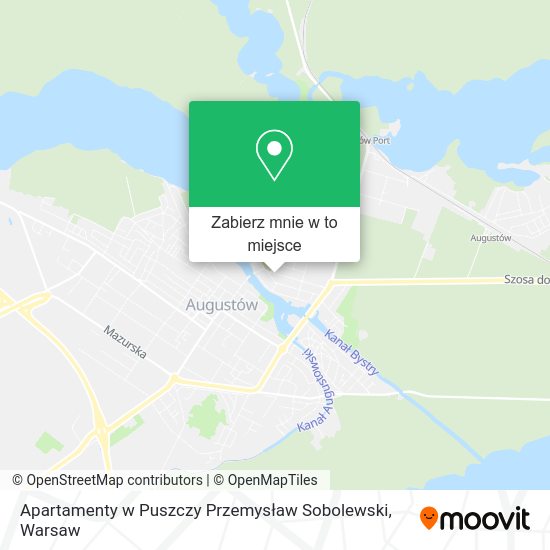 Mapa Apartamenty w Puszczy Przemysław Sobolewski