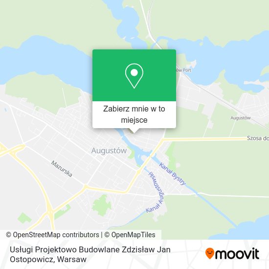 Mapa Usługi Projektowo Budowlane Zdzisław Jan Ostopowicz