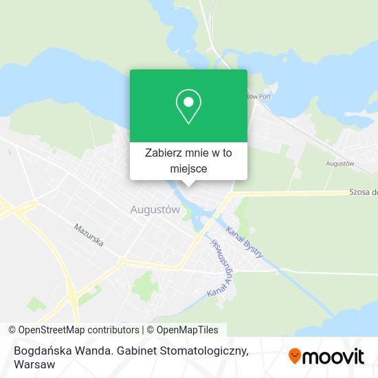 Mapa Bogdańska Wanda. Gabinet Stomatologiczny