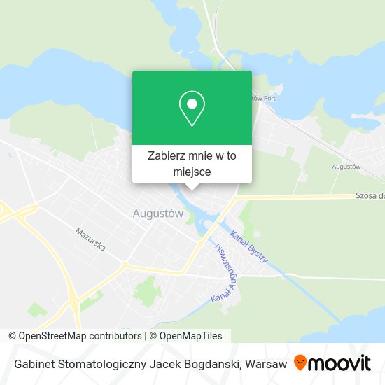 Mapa Gabinet Stomatologiczny Jacek Bogdanski