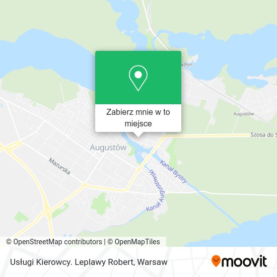 Mapa Usługi Kierowcy. Leplawy Robert