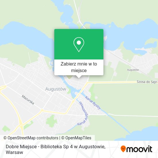 Mapa Dobre Miejsce - Biblioteka Sp 4 w Augustowie