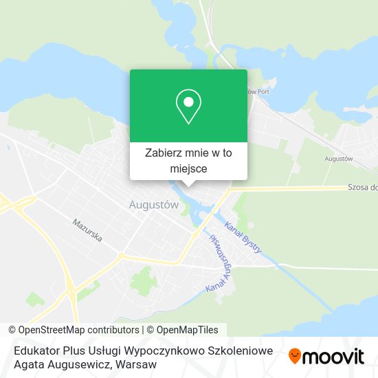 Mapa Edukator Plus Usługi Wypoczynkowo Szkoleniowe Agata Augusewicz